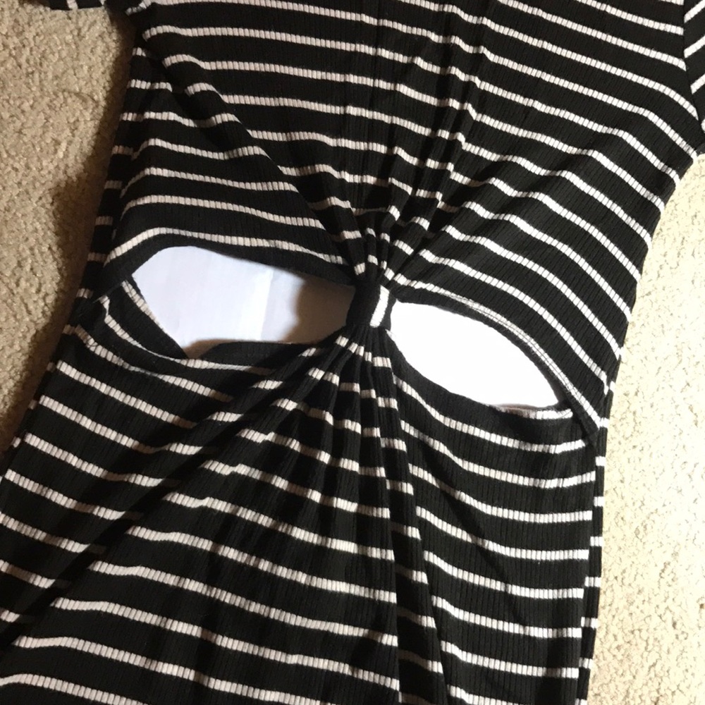F21 stripped ribbed dress - Picture 2 of 2
